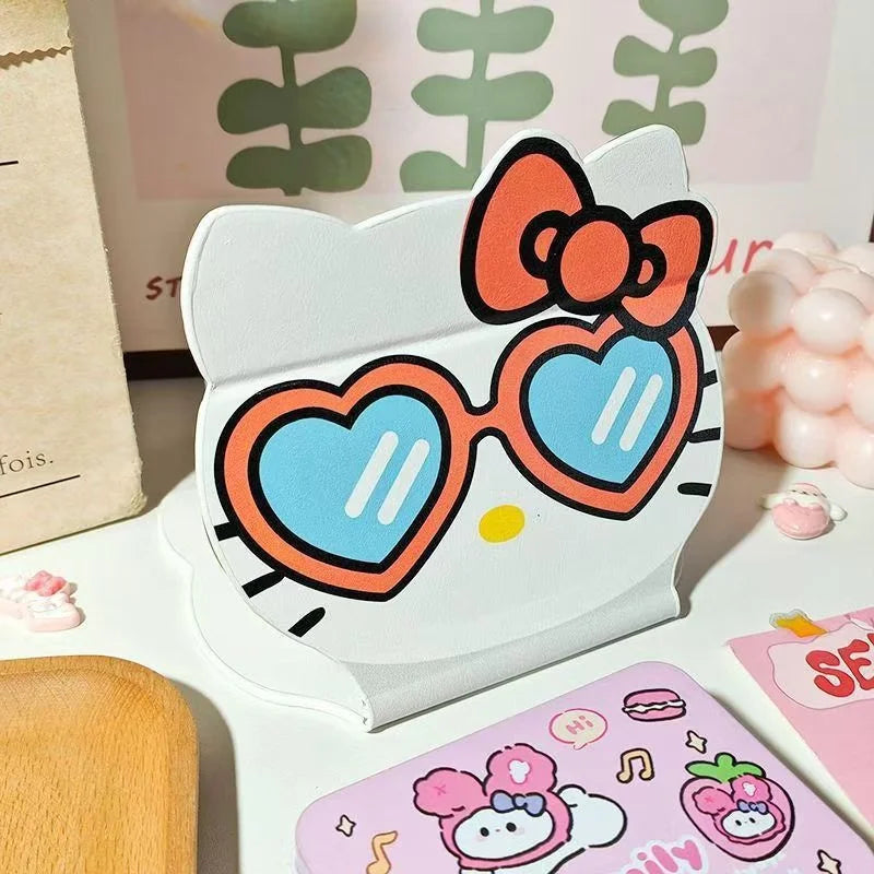 Kawaii HelloKitty Cartoon Folding Makeup Mirror Desktop Vanity Mirror Dormitory Portable Cosmetic Mirror for Girls Women My Store