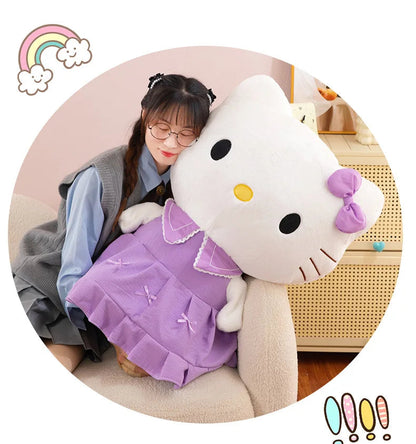 40/50cm Sanrio Hello Kitty Anime Hello Kitty Stuffed Toys Plushier Soft Pillow Birthday Gifts Kawaii Hello Kitty Plush Dolls My Store