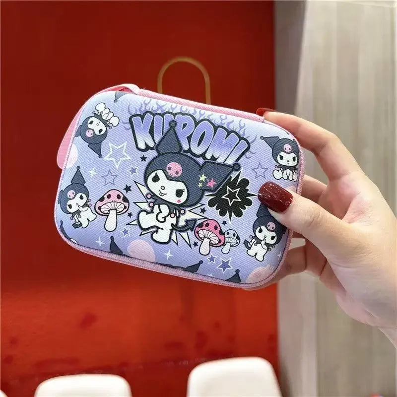 Cartoon Sanrio Data Cable Headphone portable hard drive Storage Bag Charger Protective Case coin purse Travel essentials gifts My Store