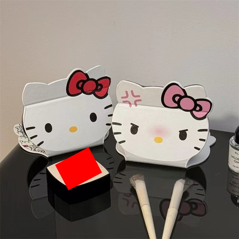 Kawaii HelloKitty Cartoon Folding Makeup Mirror Desktop Vanity Mirror Dormitory Portable Cosmetic Mirror for Girls Women My Store