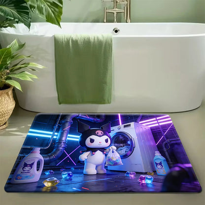 1pc Sanrio Hello Kitty Soft Large Mat - Washable, Non-Slip Runner Rug with Cute Cartoon Design for Bedroom, Living Room, Entra My Store