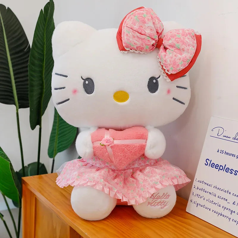 60cm Sanrio Kuromi Melody Hello Kitty Plush Toy Kawaii Cartoon Big Size KT Cat Plush Doll Soft Stuffed Pillow Kids Birthday Gift My Store