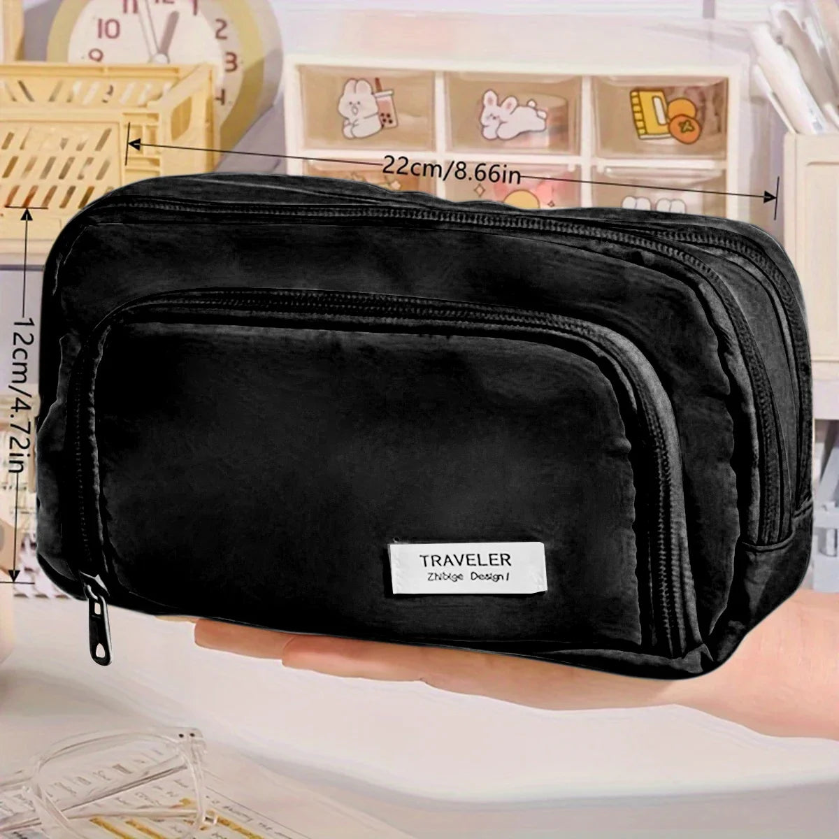 Cute Multi Layer Pencil Case Pouch, Large Capacity Pen Case Bag,Durable Stationery Storage Bag For Students, School&Office My Store