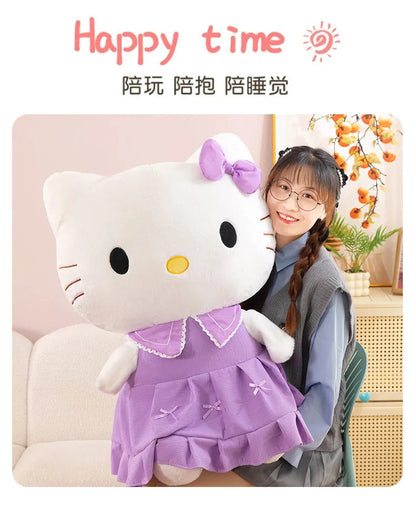 40/50cm Sanrio Hello Kitty Anime Hello Kitty Stuffed Toys Plushier Soft Pillow Birthday Gifts Kawaii Hello Kitty Plush Dolls My Store