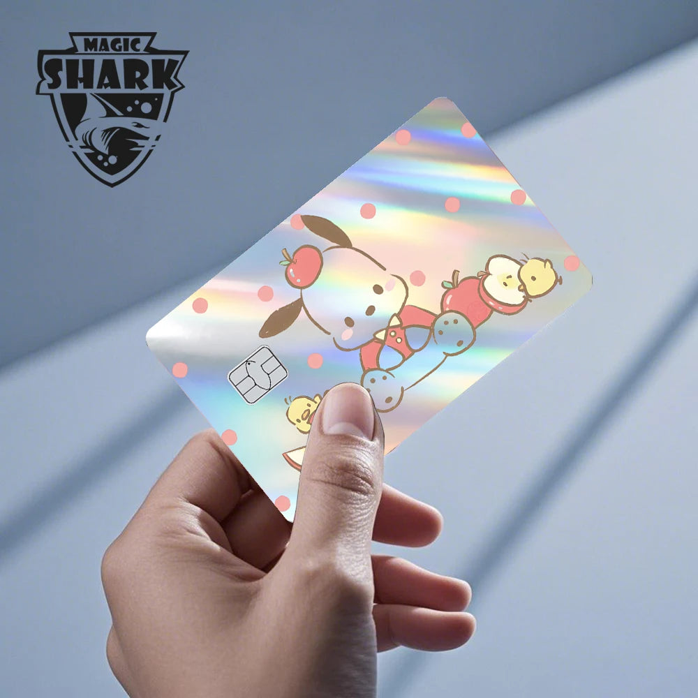 Hot Sale Hello Kitty Kuromi Holographic Laser Shinny Film Skin Cover Sticker for Debit Credit Card Bank Card My Store