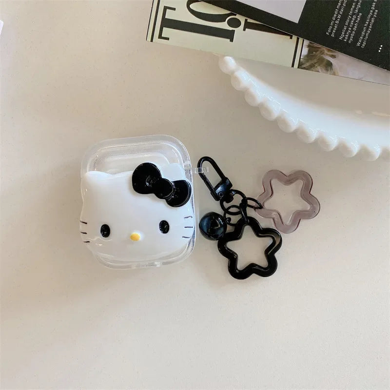 Kawaii Hello Kitty Case for AirPods 1 2 3 Pro, Anime Bluetooth Headset Soft Case for AirPods Pro2 My Store