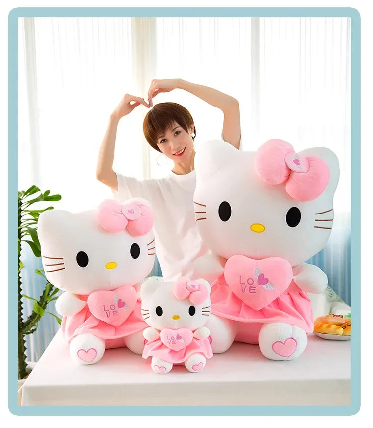 23-30cm Hello Kitty Plush Stuffed Toys Cute Anime Cartoon Soft Pillow Doll For Children Birthday Xmas Gifts My Store