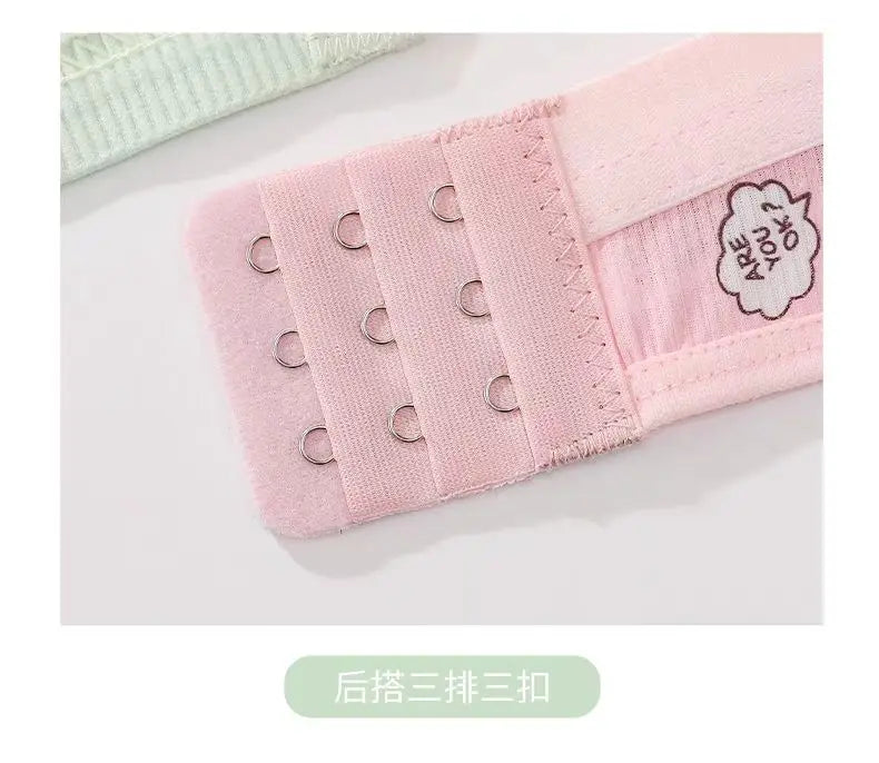 Kawaii Hello Kitty Lingerie Set Cartoon Bra Briefs Women Underwear Soft Comfortable Breathable Wireless Push Up Bra Girl Panties My Store