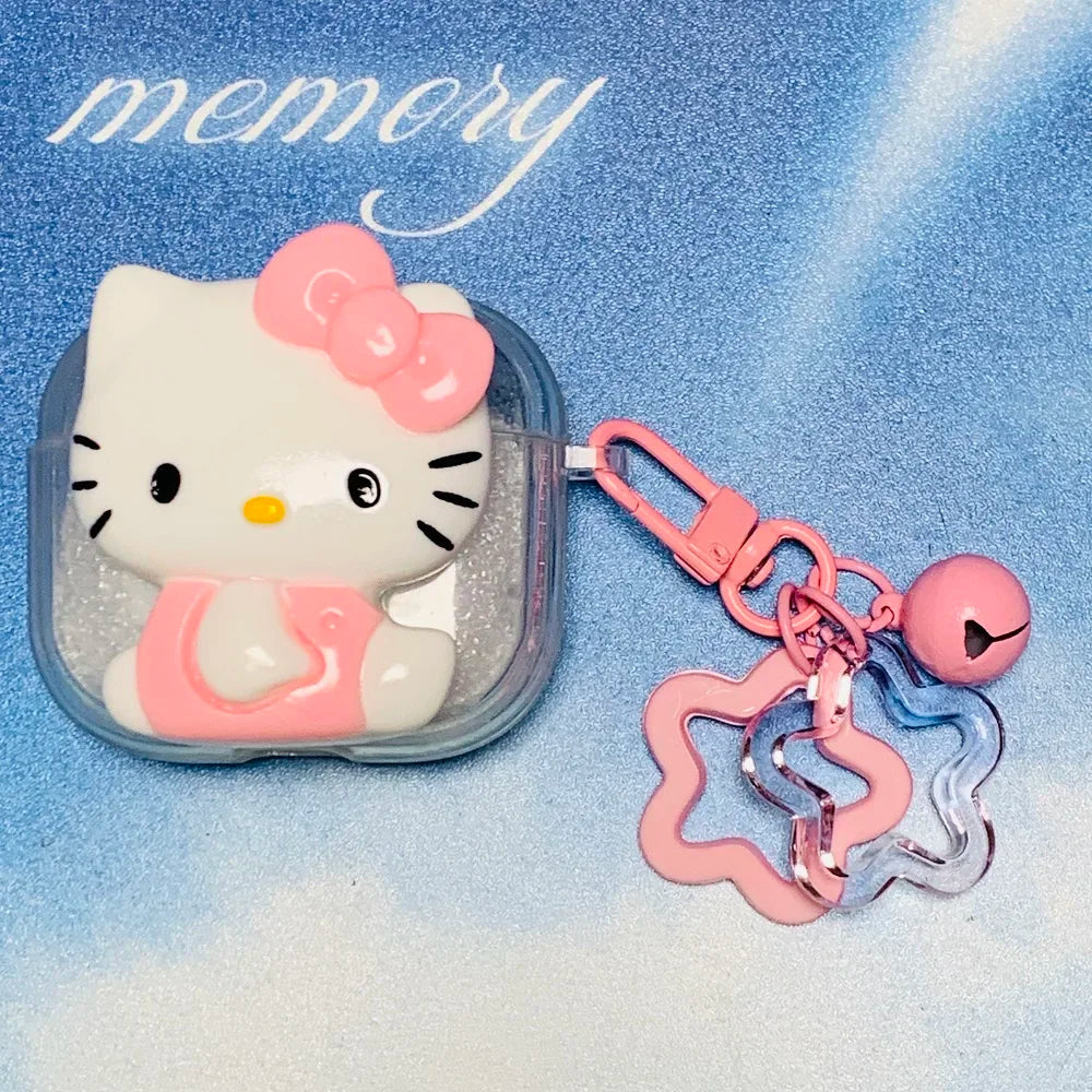 Kawaii Hello Kitty Case for AirPods 1 2 3 Pro, Anime Bluetooth Headset Soft Case for AirPods Pro2 My Store