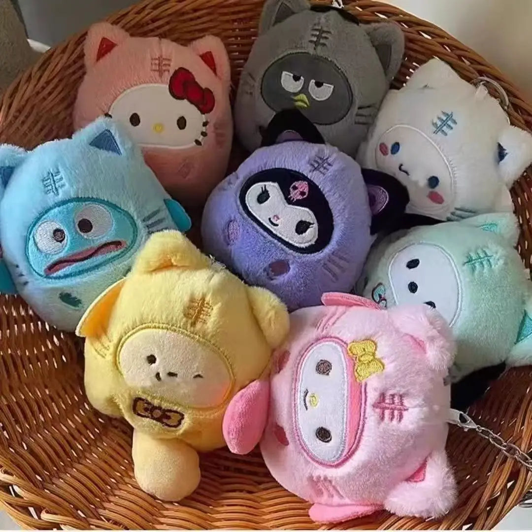 HOT Sanrio Cute Plush Stuffed Toy Keychain Anime Peripheral Kuromi Backpack Hanging Chain Holiday Gifts For Boys And Girls My Store