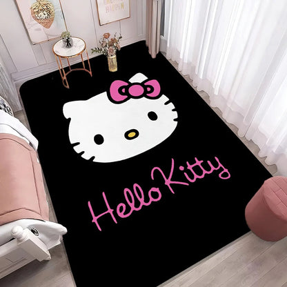 1pc Sanrio Hello Kitty Soft Large Mat - Washable, Non-Slip Runner Rug with Cute Cartoon Design for Bedroom, Living Room, Entra My Store