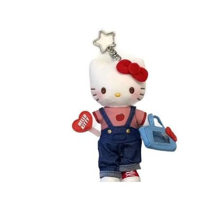 Series Hellokitty Celebrity Style Denim Long Leg Bag Cute Cartoon Backpack Ornament Fashion Accessories Gift for Girls Fans My Store