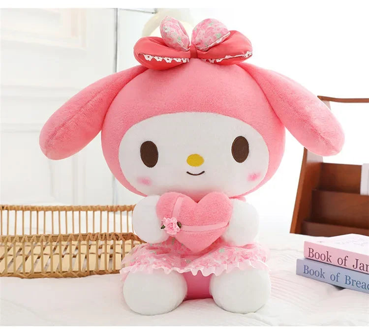 60cm Sanrio Kuromi Melody Hello Kitty Plush Toy Kawaii Cartoon Big Size KT Cat Plush Doll Soft Stuffed Pillow Kids Birthday Gift My Store
