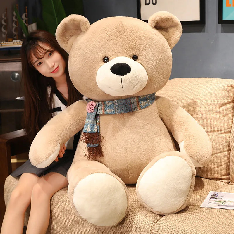 40/60/80cm Kawaii Scarf Teddy Bear Plush Toy Soft Stuffed Animal Xmas Birthday Gift for Girls Boys Kids Children My Store