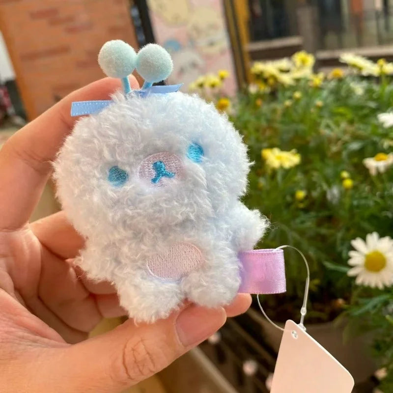 kawaii 8cm cartoon Korilakkuma Small Plush Pendant Sky Cotton Candy Series Rilakkuma lovely unicorn plush keychain Girly gift My Store