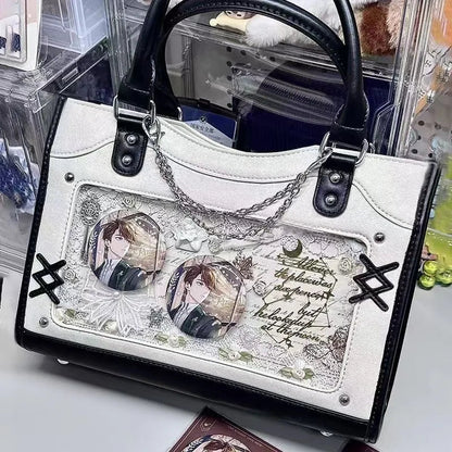Y2K Cute Ita Bag Girl Transparent Messenger Bag Women's Fashion Shoulder Crossbody Bag Ladys DIY Display Tote Bag Lolita Handbag My Store