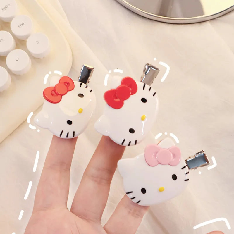 New Sanrio Hair Clip Hello Kitty Kawaii Girl Japanese Cartoon Hairpin Children's Hair Accessories Exquisite Gift My Store