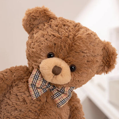 40-80cm Classic Teddy Bear Plush Dolls Cute Brown Bear Plushies with Bow Decor Lovely Birthday Gift Large Hug Pillow For Girl My Store