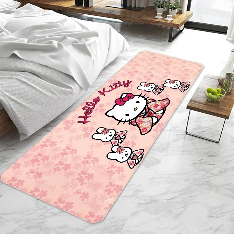 Cute cartoon Hello Kitty Sanrio Door Mat Entrance Non-slip Washable Kitchen Carpet Living Room Hallway Rugs Bathroom Bath My Store