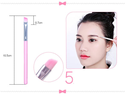 Hello Kitty 7Pcs Makeup Brush Set Kawaii Y2K Multifunctional Cosmetics Tool With Storage Case Cute Gift For Women Girls My Store