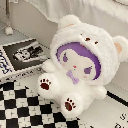 Sanrio Plush Cute hello kitty Cinnamoroll Kuromi My Melody Plush Toys Doll Pillow Anime Cartoon Kids Gifts Room Decoration Dolls My Store