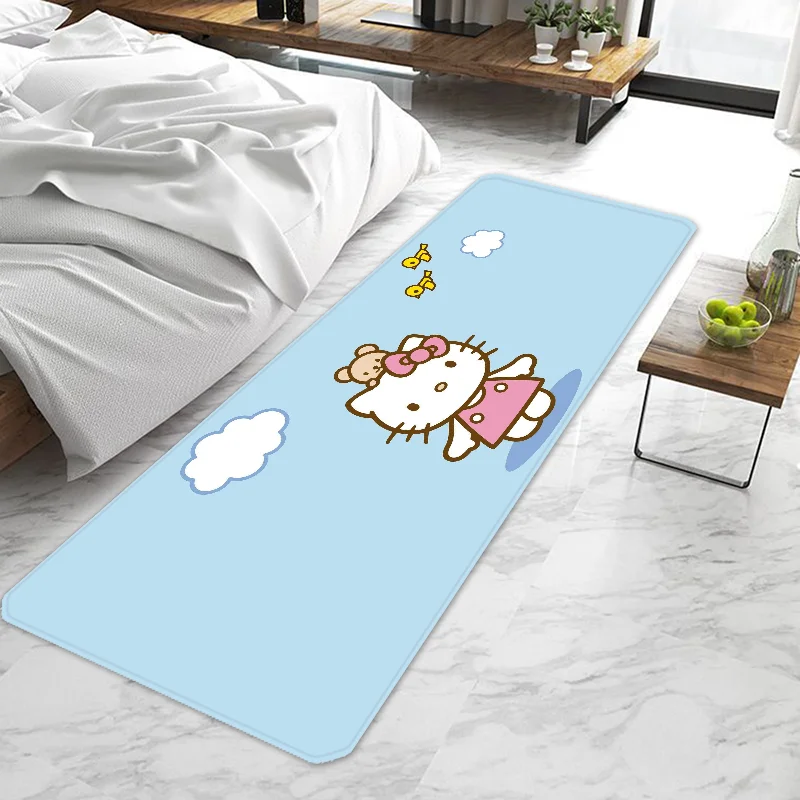 Cute cartoon Hello Kitty Sanrio Door Mat Entrance Non-slip Washable Kitchen Carpet Living Room Hallway Rugs Bathroom Bath My Store
