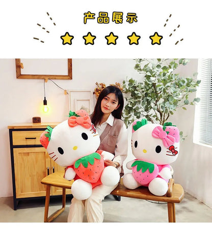 20-45cm Kawaii Hello Kitty Plush Toys Anime Kawaii Pillow Doll Stuffed Animal Children Plushies Decoration girls Birthday Gift My Store