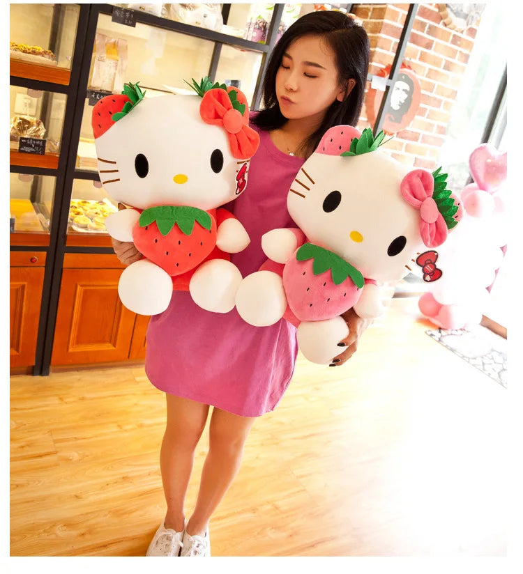 20-45cm Kawaii Hello Kitty Plush Toys Anime Kawaii Pillow Doll Stuffed Animal Children Plushies Decoration girls Birthday Gift My Store