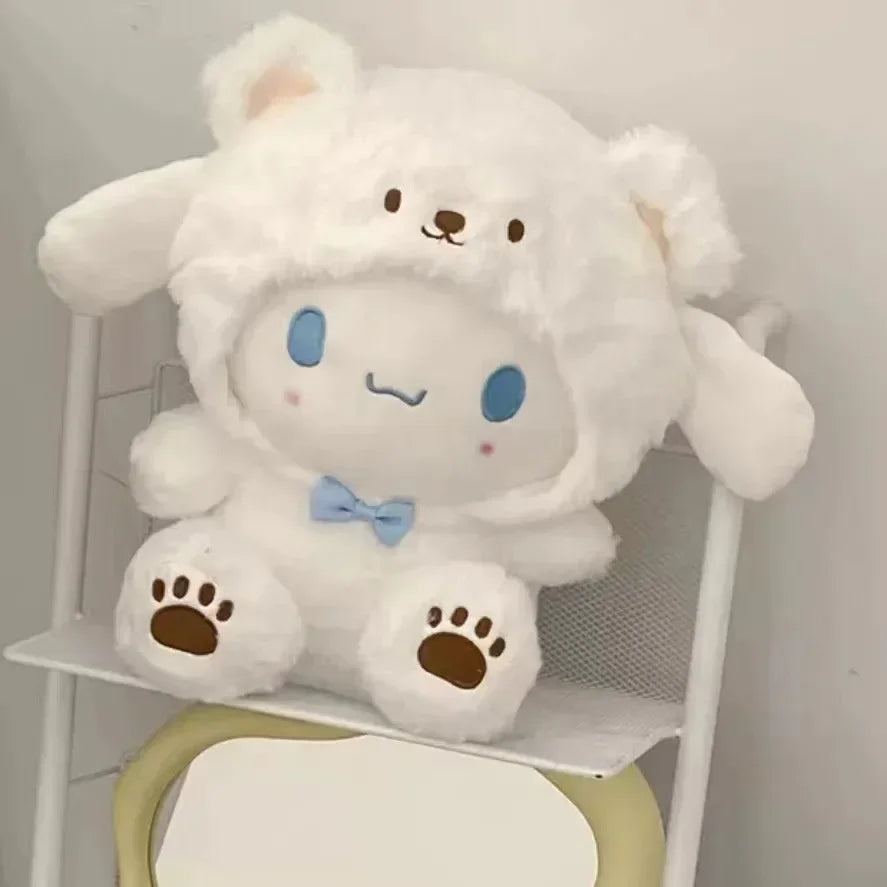 Sanrio Plush Cute hello kitty Cinnamoroll Kuromi My Melody Plush Toys Doll Pillow Anime Cartoon Kids Gifts Room Decoration Dolls My Store