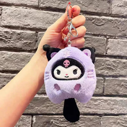 HOT Sanrio Cute Plush Stuffed Toy Keychain Anime Peripheral Kuromi Backpack Hanging Chain Holiday Gifts For Boys And Girls My Store