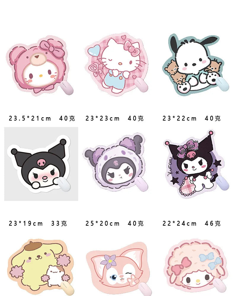 Sanrio Mouse Pad Kawaii Cinnamoroll Non Slip Table Pad Kuromi Melody Y2k Black Pink Coffee Pad Soft Mouse Pad Girl Toy Gift My Store
