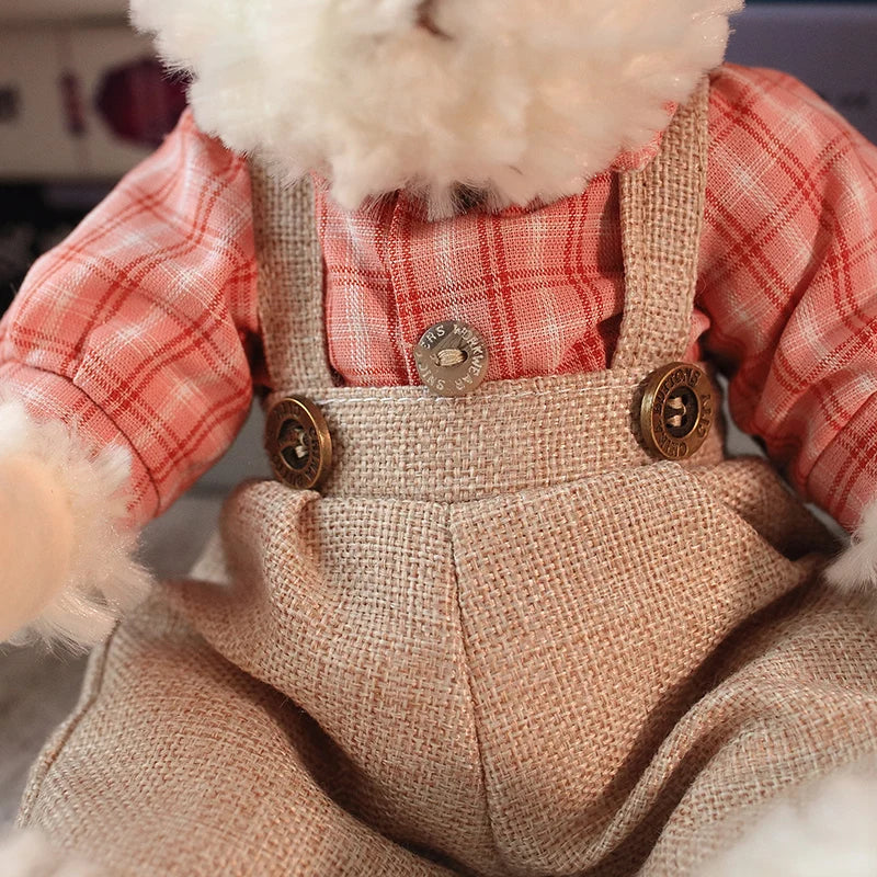2pcs/lot 26cm Lovely Couple Teddy Bear Peluche Toys Kawaii Dress Bear Dolls Stuffed Soft Toy for Girls Baby Girlfriend Gifts My Store