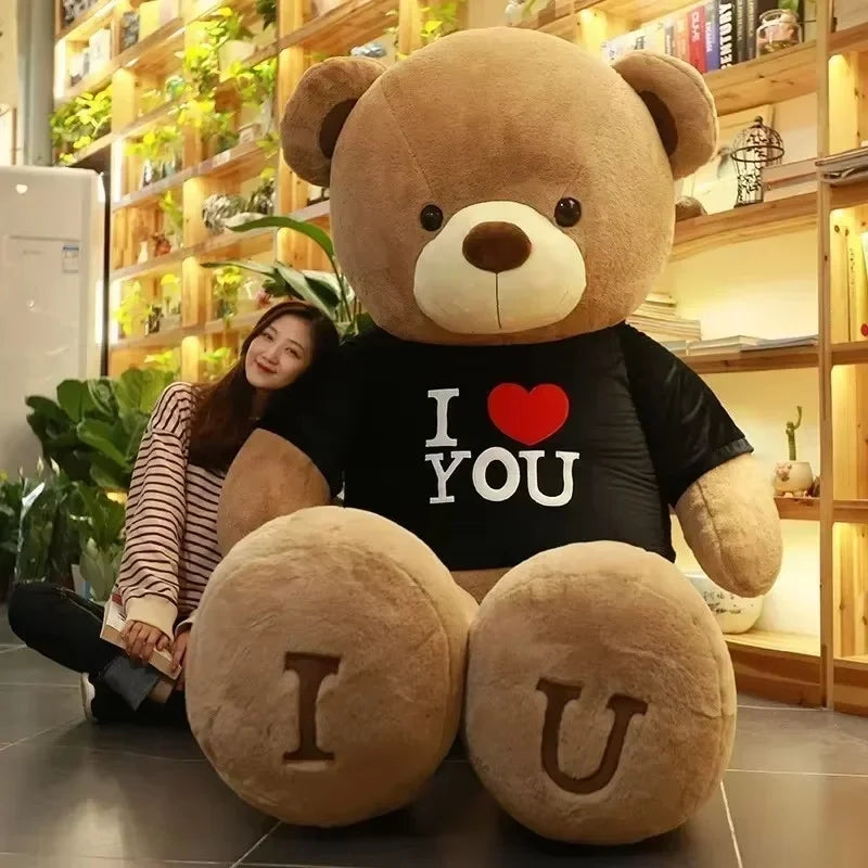 Teddy Bear 80/100cm Size Plush Toy Big Giant Pink Soft Stuffed Animals Pillow Dolls Grilfriend Girl Wife Birthday Valentines Day My Store