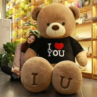 Teddy Bear 80/100cm Size Plush Toy Big Giant Pink Soft Stuffed Animals Pillow Dolls Grilfriend Girl Wife Birthday Valentines Day My Store