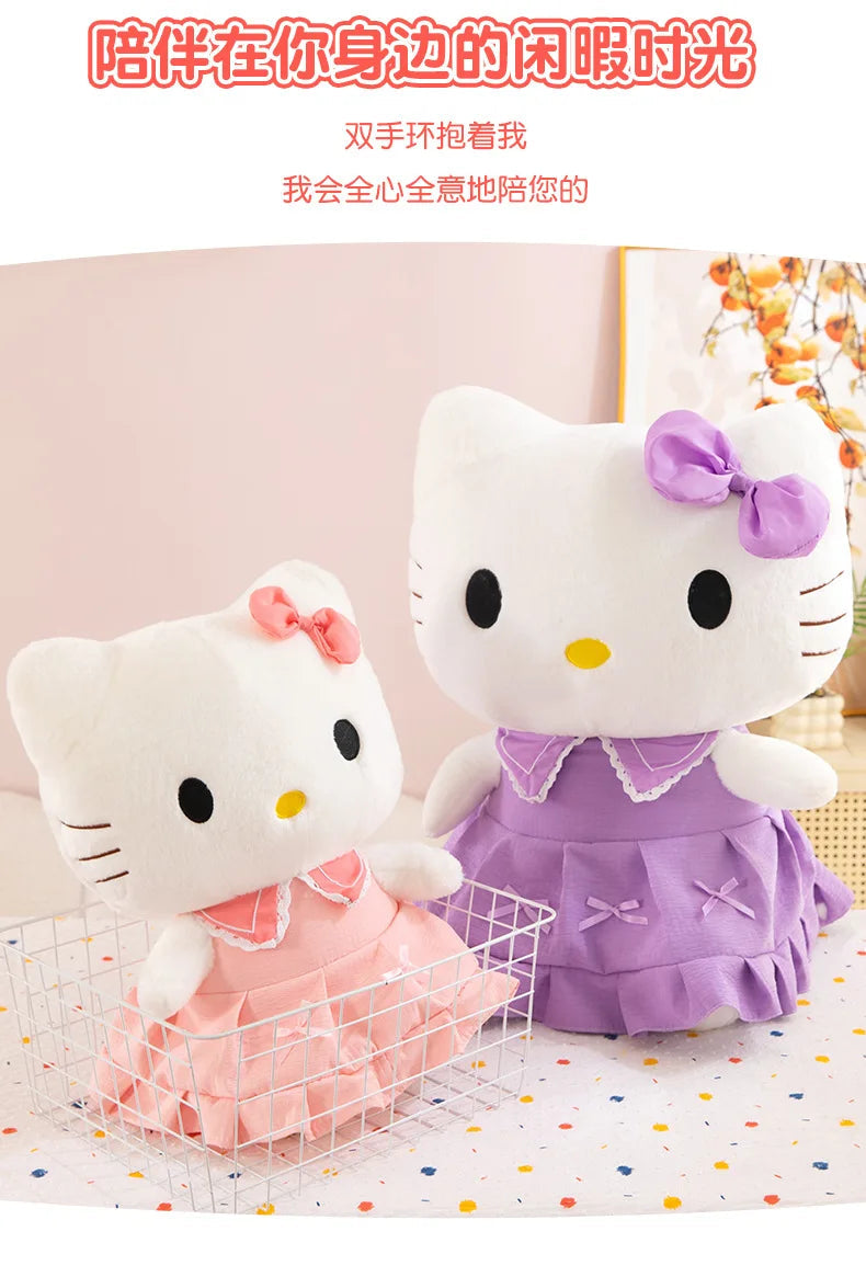 40/50cm Sanrio Hello Kitty Anime Hello Kitty Stuffed Toys Plushier Soft Pillow Birthday Gifts Kawaii Hello Kitty Plush Dolls My Store