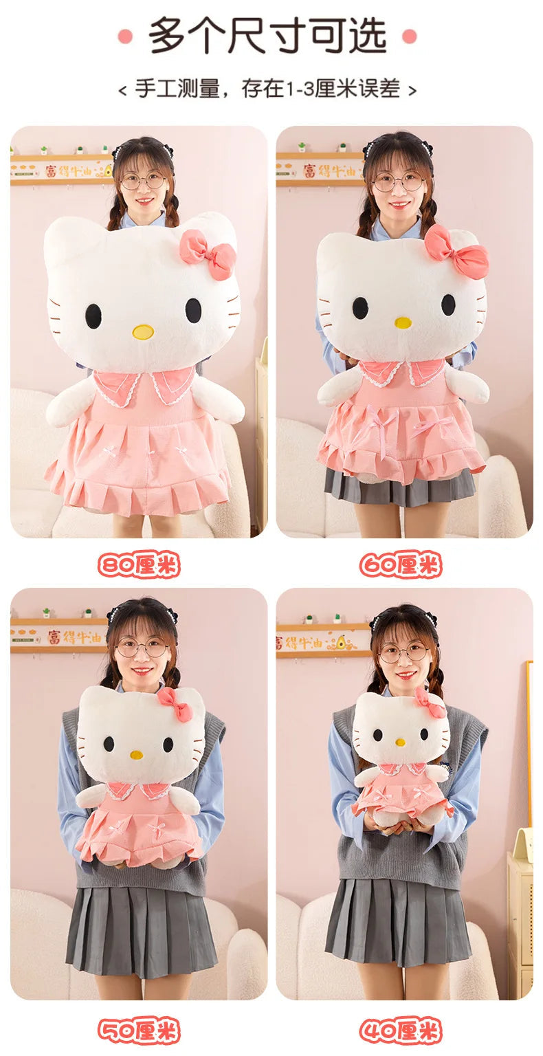 40/50cm Sanrio Hello Kitty Anime Hello Kitty Stuffed Toys Plushier Soft Pillow Birthday Gifts Kawaii Hello Kitty Plush Dolls My Store