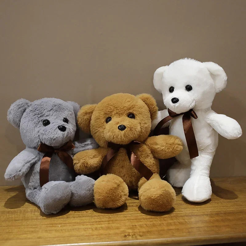 30cm 16 Styles Bear Plush Toy Soft Stuffed Animal Doll Small Pink Gray White Teddy Bear Doll Lovely Birthday Gifts For Girl Boy My Store