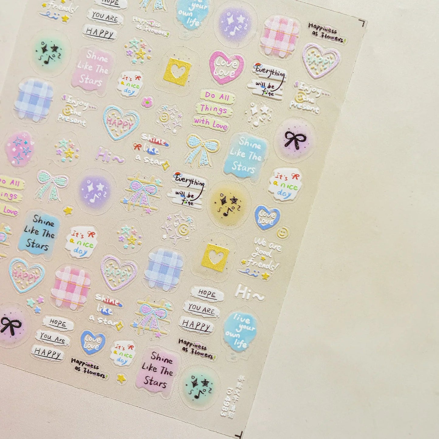 Balloon Puppy Jelly 5D Nail Art Stickers 3D Cute Love Bows Cherry Adhesive Nail Stickers Manicure Decals DIY Nail Accessories My Store