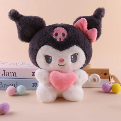 22cm Sanrio Hello Kitty Kuromi Pillow KT Plush Toy Girls Soft Stuffed Animal Toys Heart My Melody Cinnamoroll Stuff Doll Gifts My Store