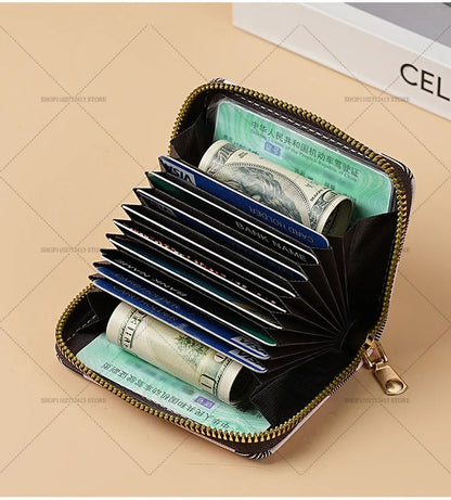Hello Kitty Short Coin Purse with Card Slots Zipper Wallet Large Capacity Multiple Colors Credit Card Holder Coin Packet Gift My Store