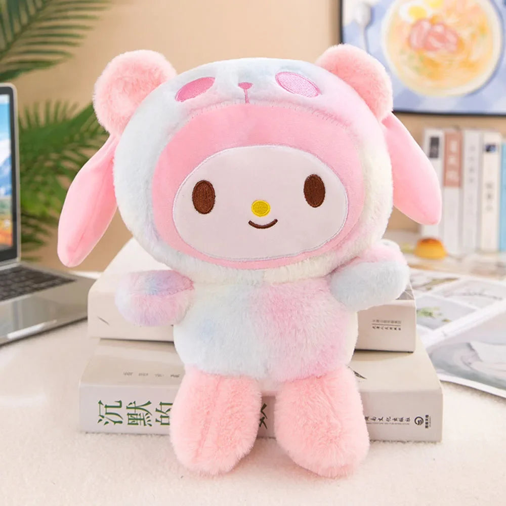 Sanrio Plush Cute hello kitty Cinnamoroll Kuromi My Melody Plush Toys Doll Pillow Anime Cartoon Kids Gifts Room Decoration Dolls My Store