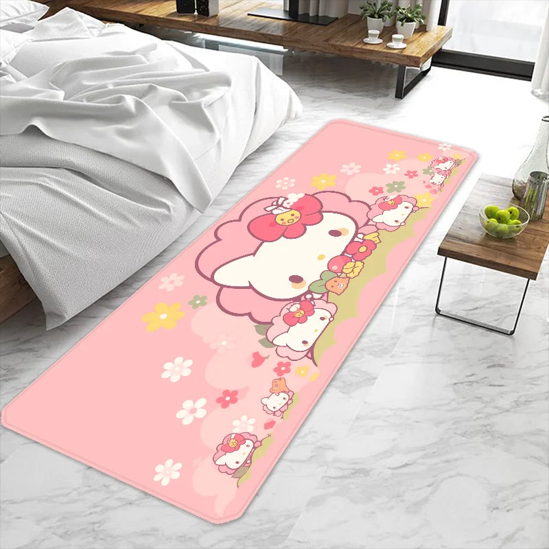 Cute cartoon Hello Kitty Sanrio Door Mat Entrance Non-slip Washable Kitchen Carpet Living Room Hallway Rugs Bathroom Bath My Store