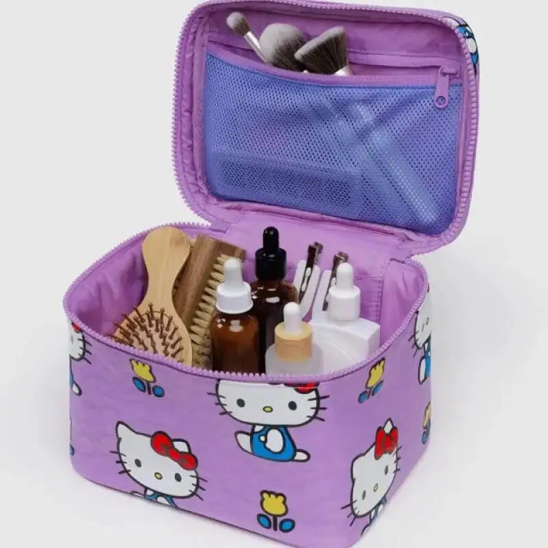 New Sanrio Hello Kitty Storage Bag Kawaii Large Capacity Skincare and Beauty Bag Ins Korean Cartoon Anime Friends Gift My Store