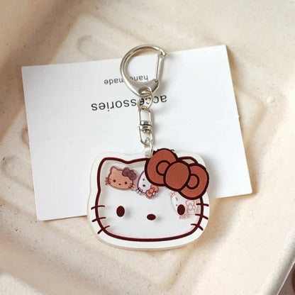 Sanrio Hello Kitty Acrylic Shaker Keychain Kawaii Shake Charm Bag Accessory For Women Girls Teens & Students Gift My Store
