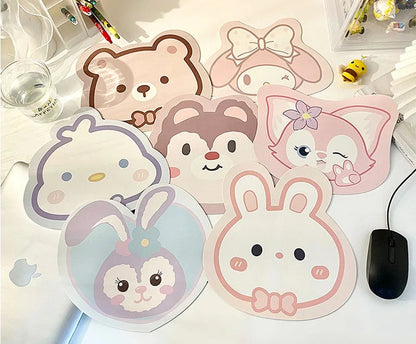 Sanrio Mouse Pad Kawaii Cinnamoroll Non Slip Table Pad Kuromi Melody Y2k Black Pink Coffee Pad Soft Mouse Pad Girl Toy Gift My Store