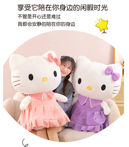 40/50cm Sanrio Hello Kitty Anime Hello Kitty Stuffed Toys Plushier Soft Pillow Birthday Gifts Kawaii Hello Kitty Plush Dolls My Store