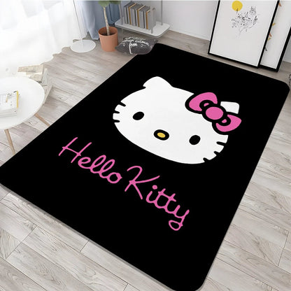 1pc Sanrio Hello Kitty Soft Large Mat - Washable, Non-Slip Runner Rug with Cute Cartoon Design for Bedroom, Living Room, Entra My Store