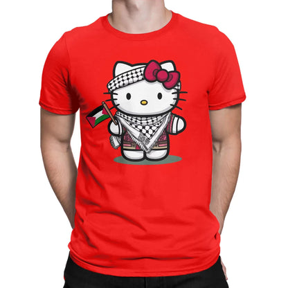 2026 Summer Discount Hot-selling Hello Kitty Men's and Women's T-shirts, Retro Short-sleeved Round-neck T-shirts, Cotton Tops My Store