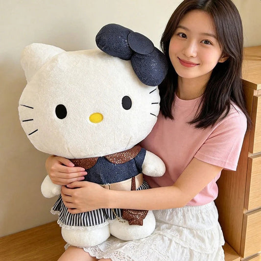 40-80CM Large Big Size Hello Kitty Plushies Sanrio Cartoon Anime Peluche Comfortable Soft Doll Ornament Children's Toy Gifts My Store