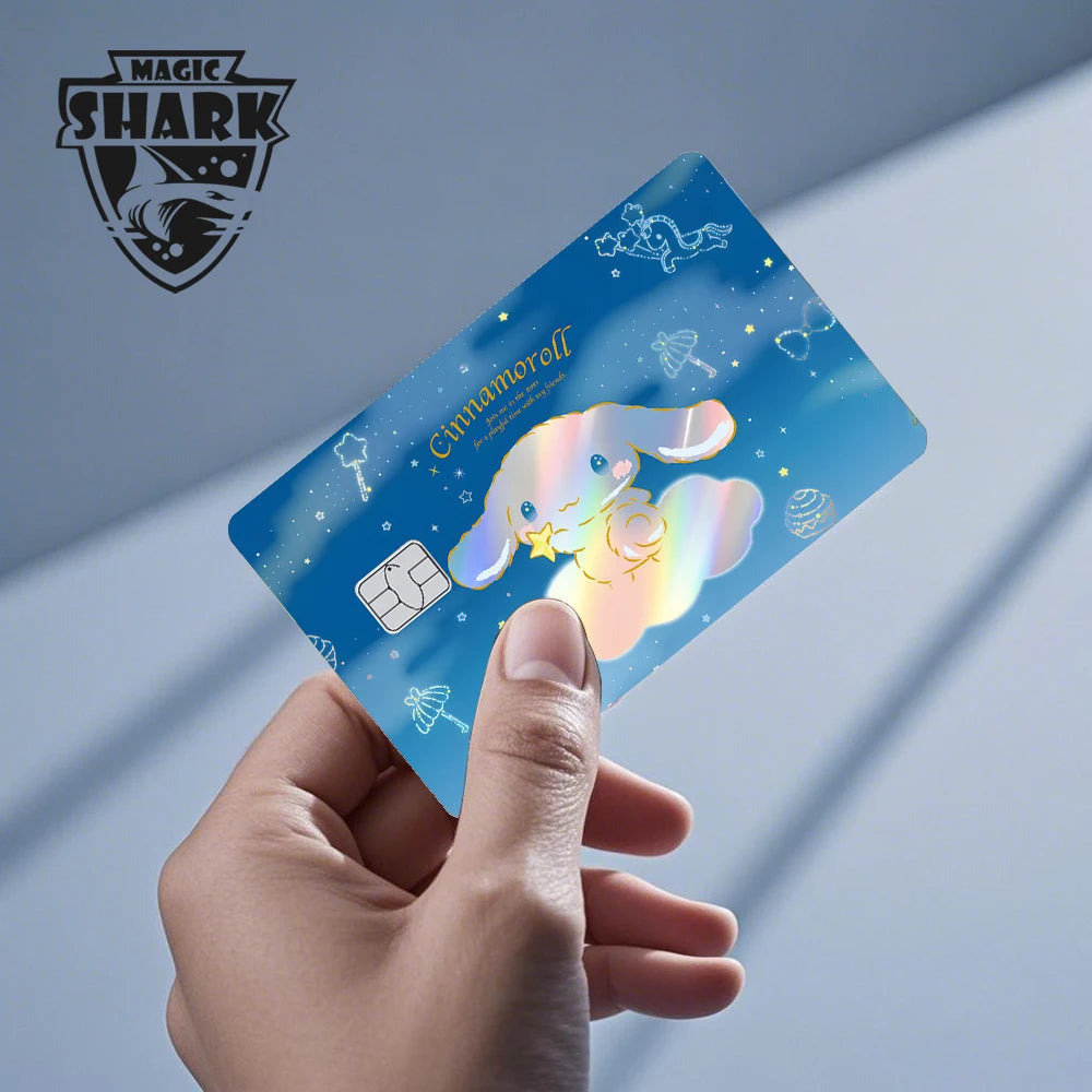Hot Sale Hello Kitty Kuromi Holographic Laser Shinny Film Skin Cover Sticker for Debit Credit Card Bank Card My Store